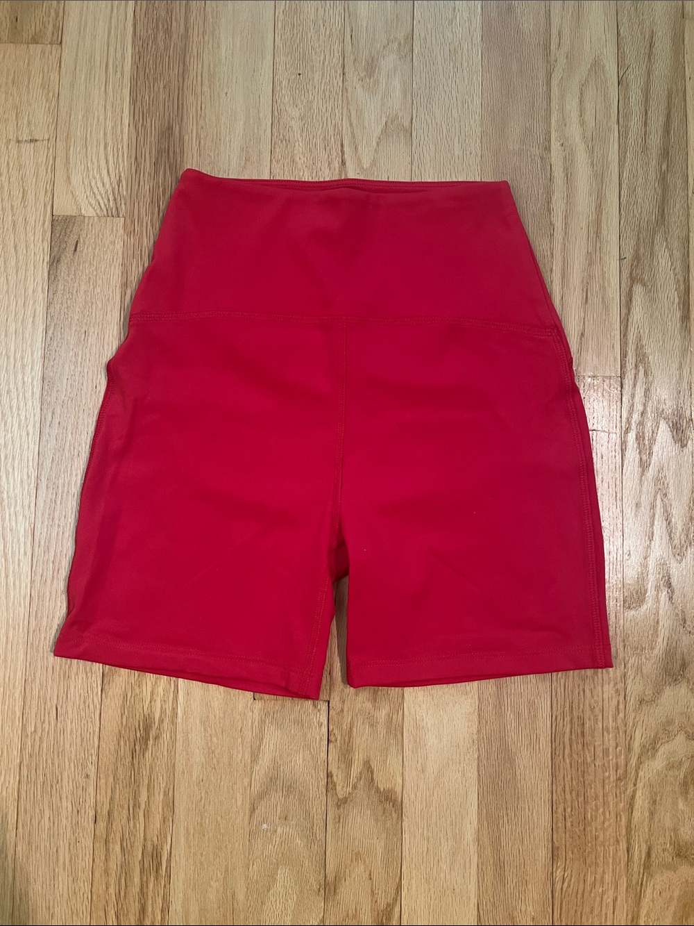 Beyond Yoga Powerbeyond Strive Bike Shorts in Retro Red